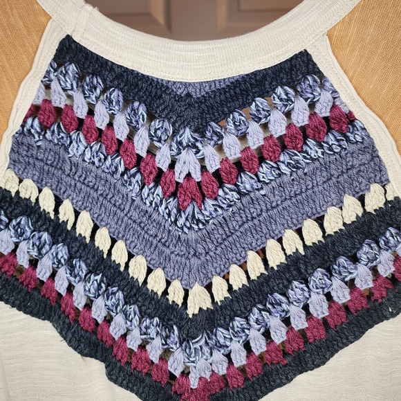 We The Free crochet half sleeve tee size Large - Picture 4 of 4